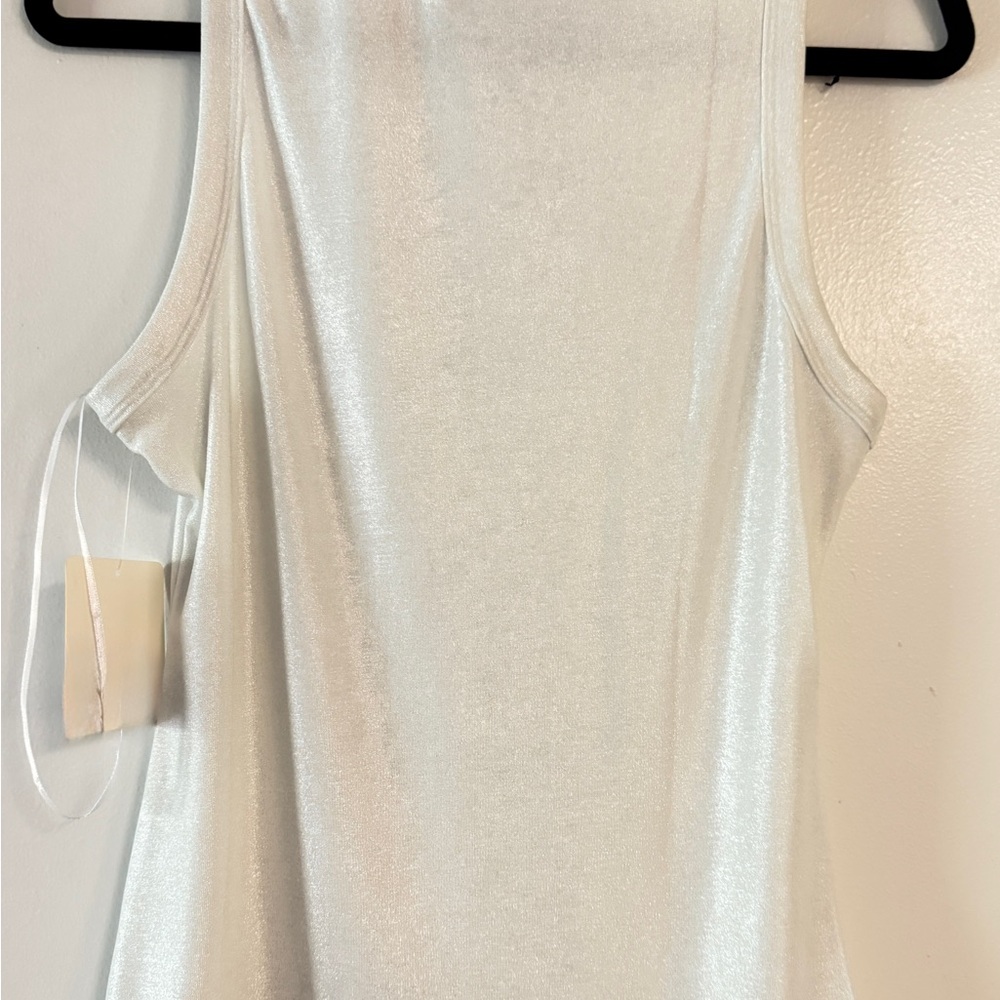 White Ribbed Tank Top - Picture 5 of 5